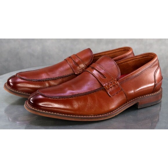 Stacy Adams Marlowe $115 Men's Penny Loafers Dress Shoes Size 8 Leather EUC